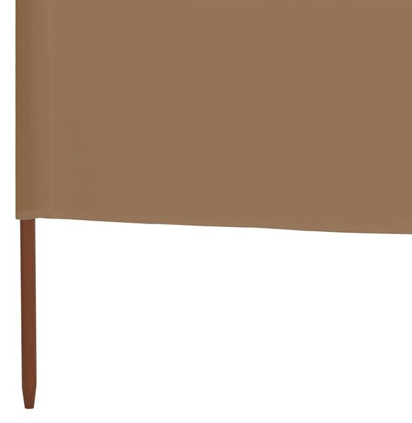 Vjetrobran sa 6 panela od tkanine 800 x 80 cm bež - Tupe / 800 x 80 cm