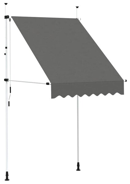 Tenda na ručno uvlačenje 150 cm antracit - Antracitno siva / N/A