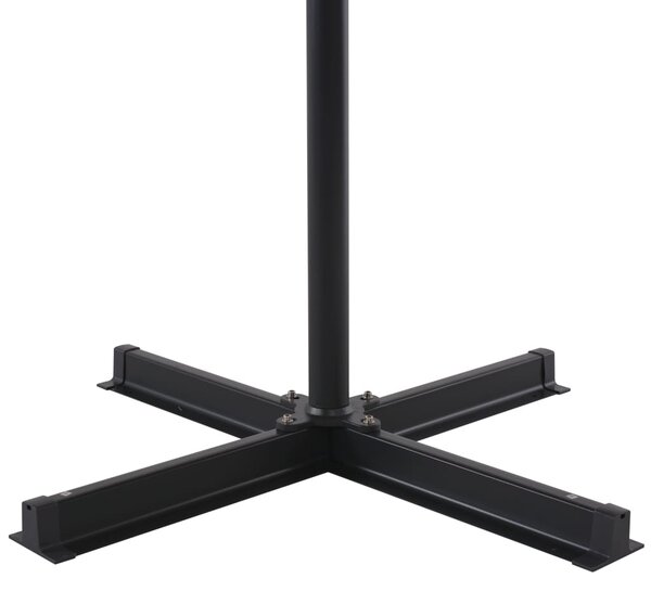 Vrtni suncobran s aluminijskom šipkom 500 cm bordo - Crvena / 500 cm
