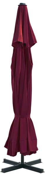 Vrtni suncobran s aluminijskom šipkom 500 cm bordo - Crvena / 500 cm