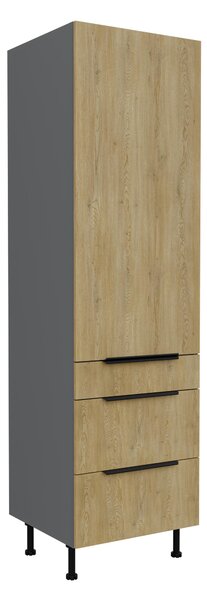 Zondo.hr Kuhinjski ormarić za namirnice Carminia 60 DKS-215 3S1F PREMIUM BOX (hrast cremona + antracit). 1127952