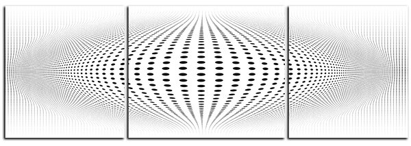 Slika na platnu - Apstraktna geometrijska sfera - panorama 5218C (90x30 cm)