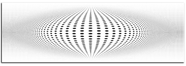 Slika na platnu - Apstraktna geometrijska sfera - panorama 5218A (105x35 cm)