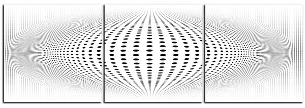 Slika na platnu - Apstraktna geometrijska sfera - panorama 5218B (90x30 cm)