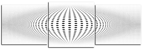 Slika na platnu - Apstraktna geometrijska sfera - panorama 5218D (90x30 cm)