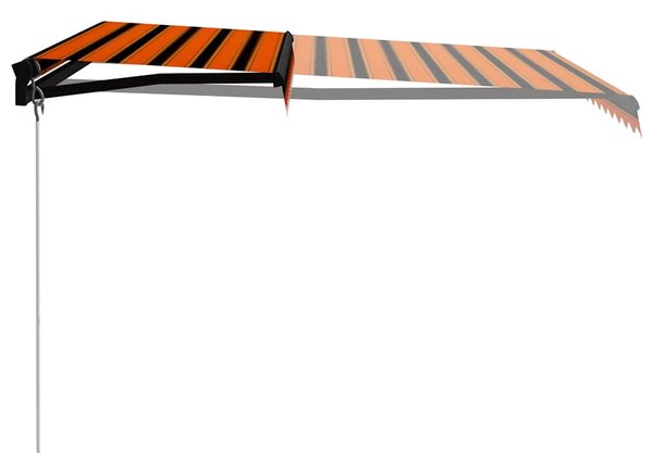 Tenda na ručno uvlačenje LED 300 x 250 cm narančasto-smeđa - Šarena / 300 x 250 cm