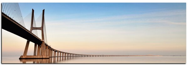 Slika na platnu - Most Vasco da Gama - panorama 5245A (105x35 cm)