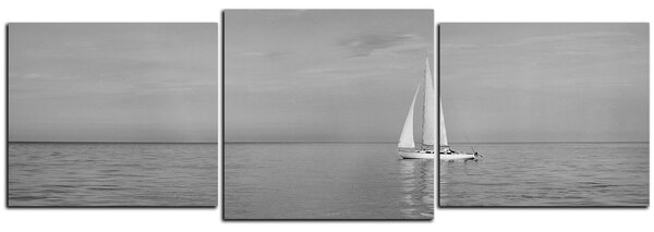 Slika na platnu - Jedrilica na moru - panorama 5248QD (90x30 cm)