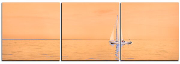 Slika na platnu - Jedrilica na moru - panorama 5248FB (90x30 cm)