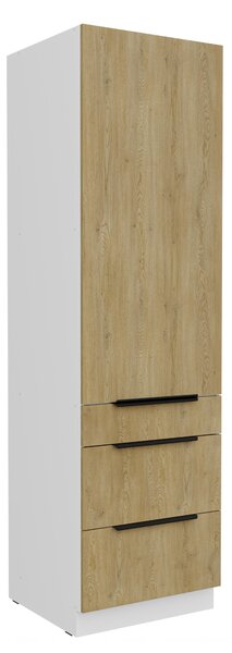 Zondo.hr Kuhinjski ormarić za namirnice Carminia 60 DKS-210 3S1F PREMIUM BOX (hrast cremona + bijela). 1128078