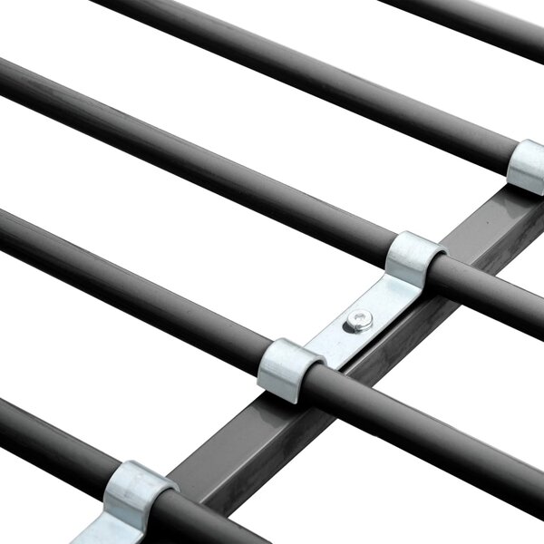 Krevet na kat sa stolićima u okviru sivi metalni 90 x 200 cm - Siva / 90 x 200 cm