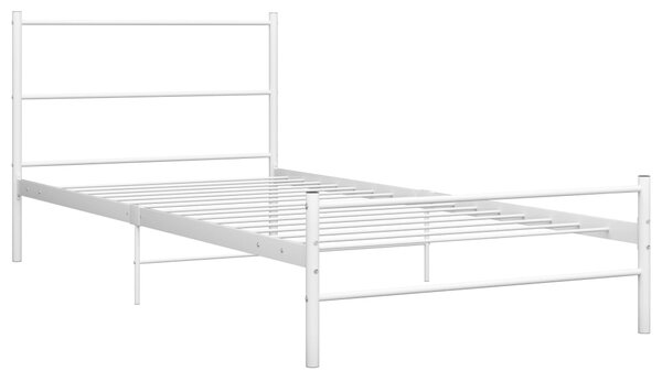 Okvir kreveta bijeli metalni 90 x 200 cm - Bijela / 90 x 200 cm