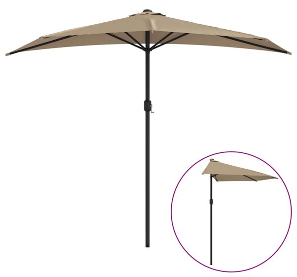 Balkonski suncobran s aluminijskom šipkom 270 x 144 cm bež - Tupe / N/A