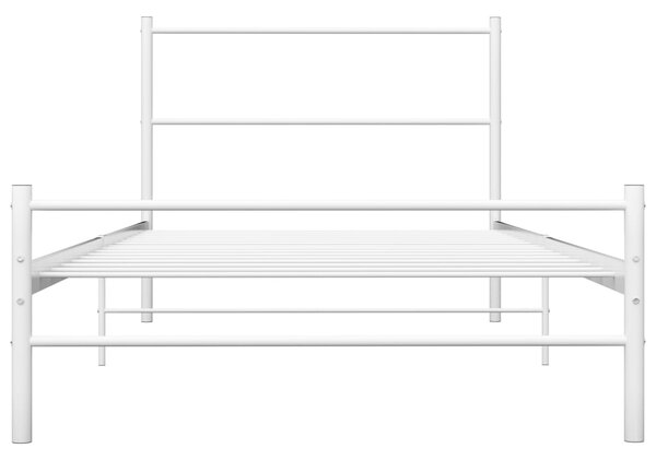Okvir kreveta bijeli metalni 90 x 200 cm - Bijela / 90 x 200 cm