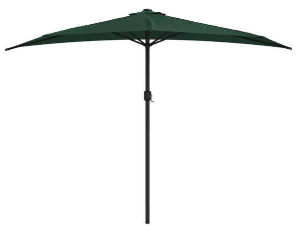 Balkonski suncobran s aluminijskom šipkom 300 x 155 cm zeleni - Zelena / N/A