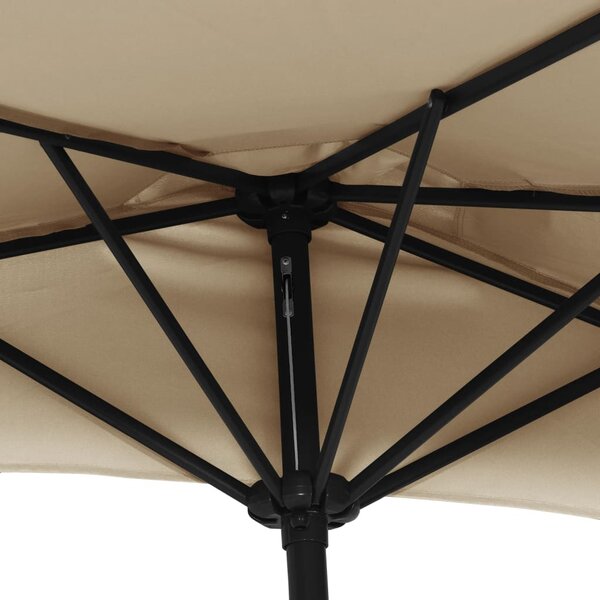 Balkonski suncobran s aluminijskom šipkom 270 x 144 cm bež - Tupe / N/A