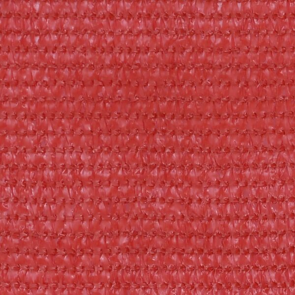 Balkonski zastor crveni 90 x 500 cm HDPE - Crvena / 90 x 500 cm