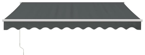 Tenda na uvlačenje antracit 3 x 2,5 m od tkanine i aluminija - Antracitno siva / 3 x 2.5 m