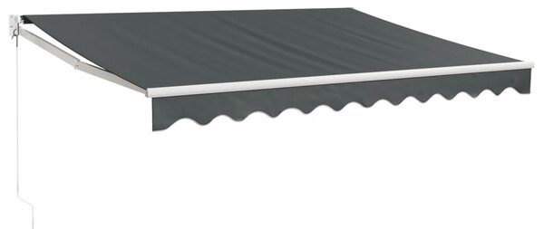 Tenda na uvlačenje antracit 3 x 2,5 m od tkanine i aluminija - Antracitno siva / 3 x 2.5 m