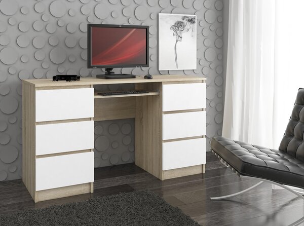 Zondo.hr PC stolić Behati (hrast sonoma + bijela). Akcija -13%. 1128507