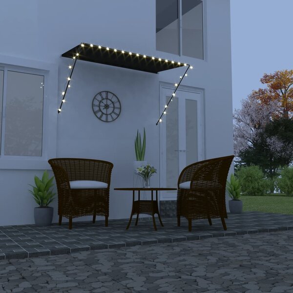 Tenda na uvlačenje s LED svjetlima 250 x 150 cm antracit - Antracitno siva / 250 x 150 cm