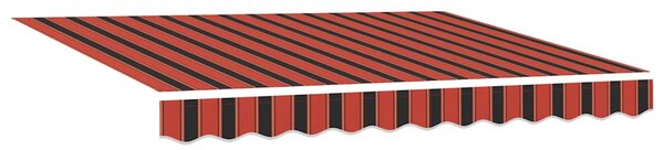 Tenda na uvlačenje narančasto-smeđa 3x2,5 m tkanina i aluminij - Narančasta / 3 x 2.5 m