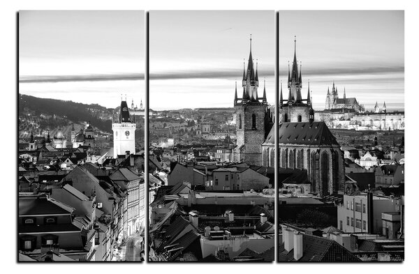 Slika na platnu - Panoramski pogled na stari Prag 1256QB (90x60 cm )