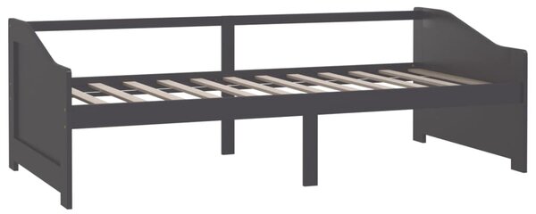 Trosjed / dnevni ležaj tamnosivi 90x200 cm od masivne borovine - Siva / N/A