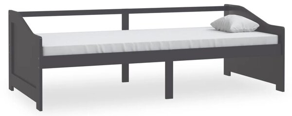 Trosjed / dnevni ležaj tamnosivi 90x200 cm od masivne borovine - Siva / N/A