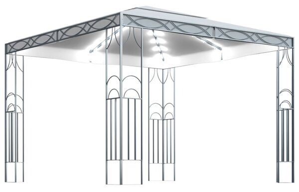 Sjenica s LED svjetlosnim trakama 300 x 300 cm krem - Krema / 300 x 300 cm
