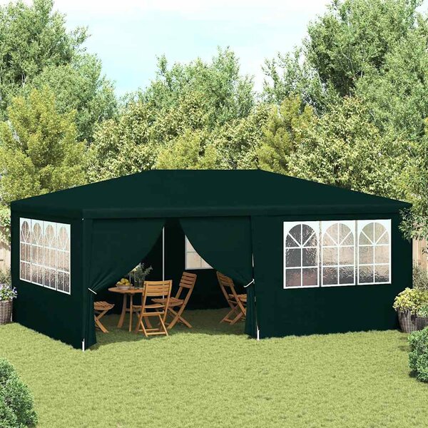 Profesionalni šator za zabave 4 x 6 m zeleni 90 g/m² - Zelena / 4 x 6 m