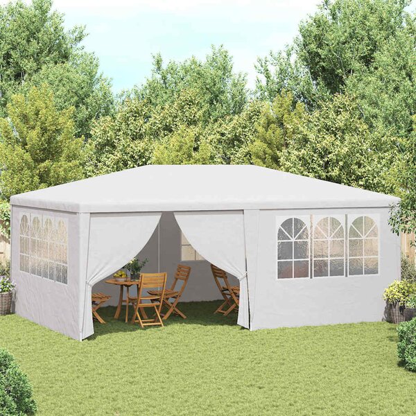 Profesionalni šator za zabave 4 x 6 m bijeli 90 g/m² - Bijela / 4 x 6 m
