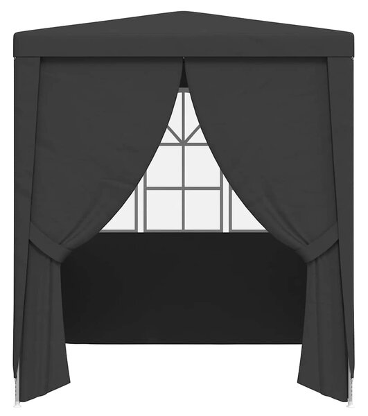 Profesionalni šator za zabave 2,5 x 2,5 m antracit 90 g/m² - Antracitno siva / 2.5 x 2.5 m