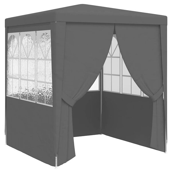 Profesionalni šator za zabave 2,5 x 2,5 m antracit 90 g/m² - Antracitno siva / 2.5 x 2.5 m