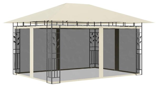 Sjenica s mrežom protiv komaraca 4 x 3 x 2,73 m krem 180 g/m² - Krema / 4 x 3 x 2.73 m