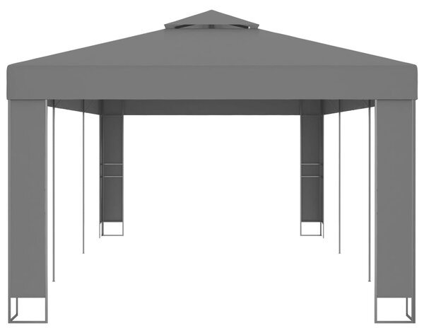 Sjenica s dvostrukim krovom 3 x 6 m antracit - Antracitno siva / 3 x 6 m