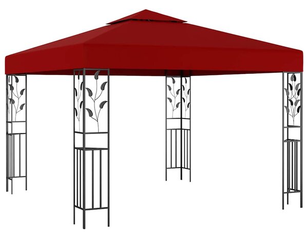 Sjenica 3 x 3 m crvena boja vina - Crvena / N/A