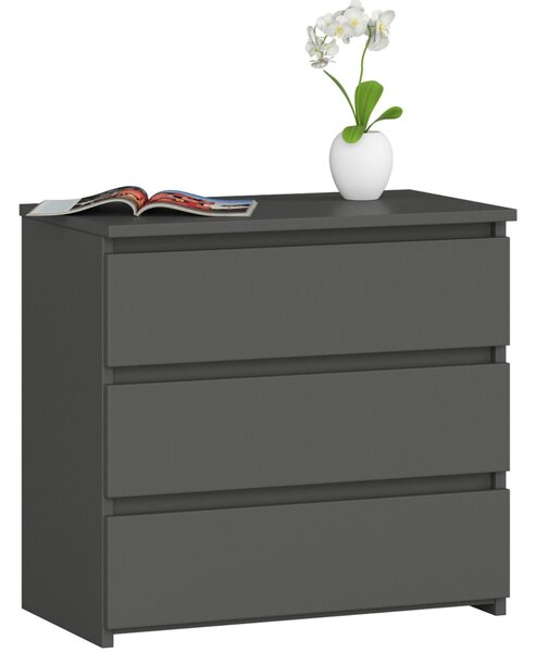 Komoda Cleania CL3 (sivi grafit)