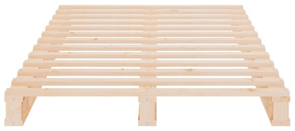 Krevet od paleta 75 x 190 cm od masivne borovine mali - Smeđa / 75 x 190 cm
