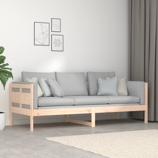 Dnevni ležaj od masivne borovine 80 x 200 cm - Smeđa / 80 x 200 cm