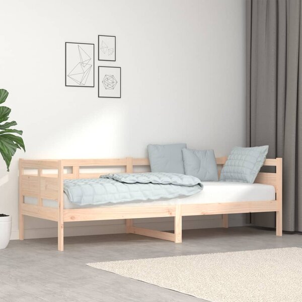 Dnevni ležaj od masivne borovine 80 x 200 cm - Smeđa / 80 x 200 cm