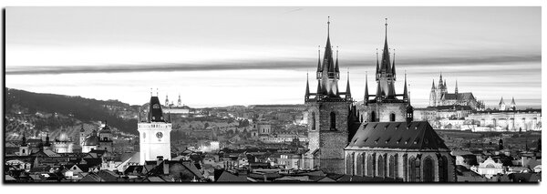 Slika na platnu - Panoramski pogled na stari Prag - panorama 5256QA (105x35 cm)