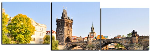 Slika na platnu - Karlov most u Pragu - panorama 5259E (90x30 cm)