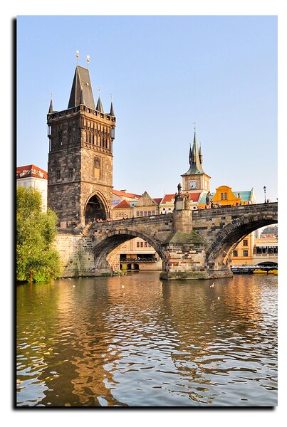 Slika na platnu - Karlov most u Pragu - pravokutnik 7259A (90x60 cm )