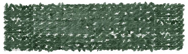 Balkonski zastor s tamnozelenim lišćem 300 x 75 cm - Zelena / 300 x 75 cm