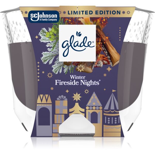 GLADE Winter Fireside Nights mirisna svijeća 204 g