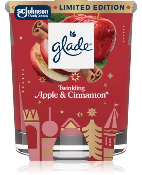 GLADE Twinkling Apple & Cinnamon mirisna svijeća 112 g