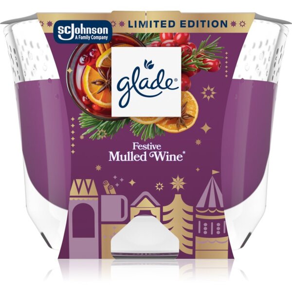 GLADE Festive Mulled Wine mirisna svijeća 204 g