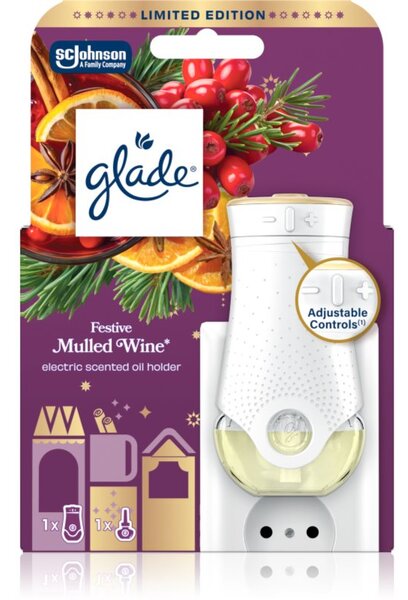 GLADE Festive Mulled Wine električni osvježivač zraka 20 ml
