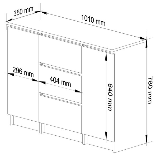 Komoda Kalista VI (beton)